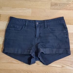 BDG Mid Rise Shortie Black Denim Shorts
